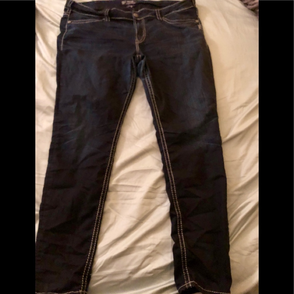 Silver Aiko super skinny jeans size 20